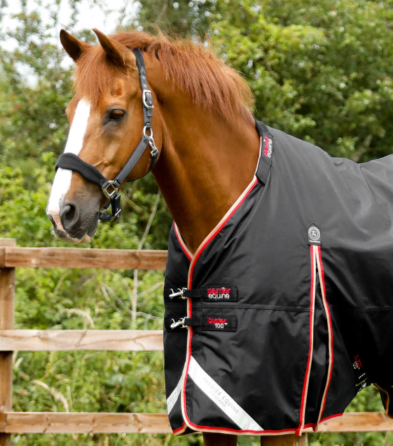 Premier Equine Buster 100g Turnout Rug with Snug Fit Neck Cover