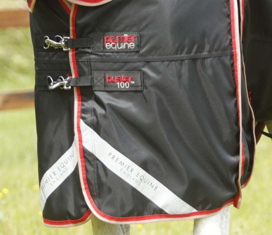 Premier Equine Buster 100g Turnout Rug with Snug Fit Neck Cover