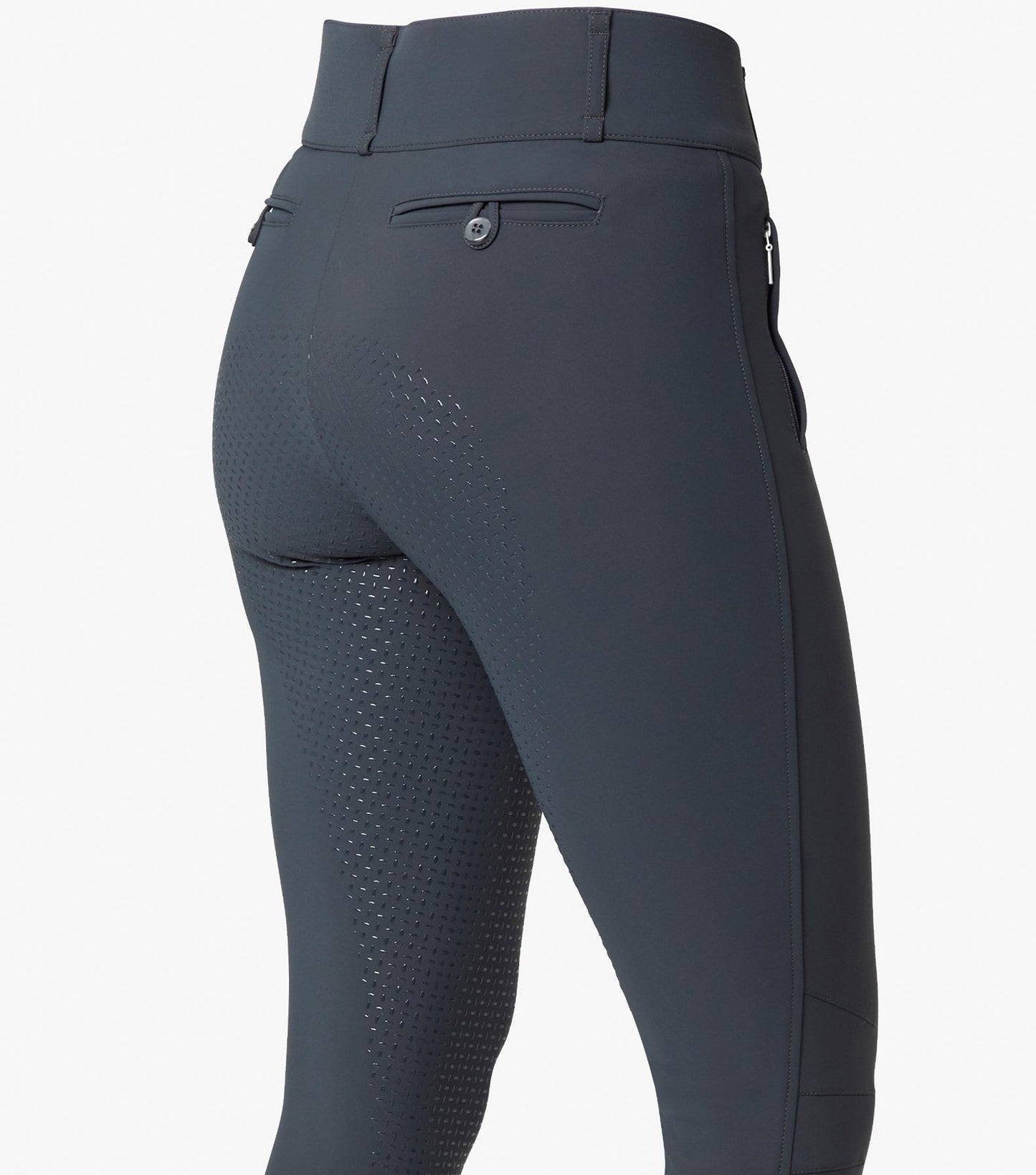 Premier Equine Carapello Ladies Full Seat Gel Riding Breeches - navy, brown, black, grey