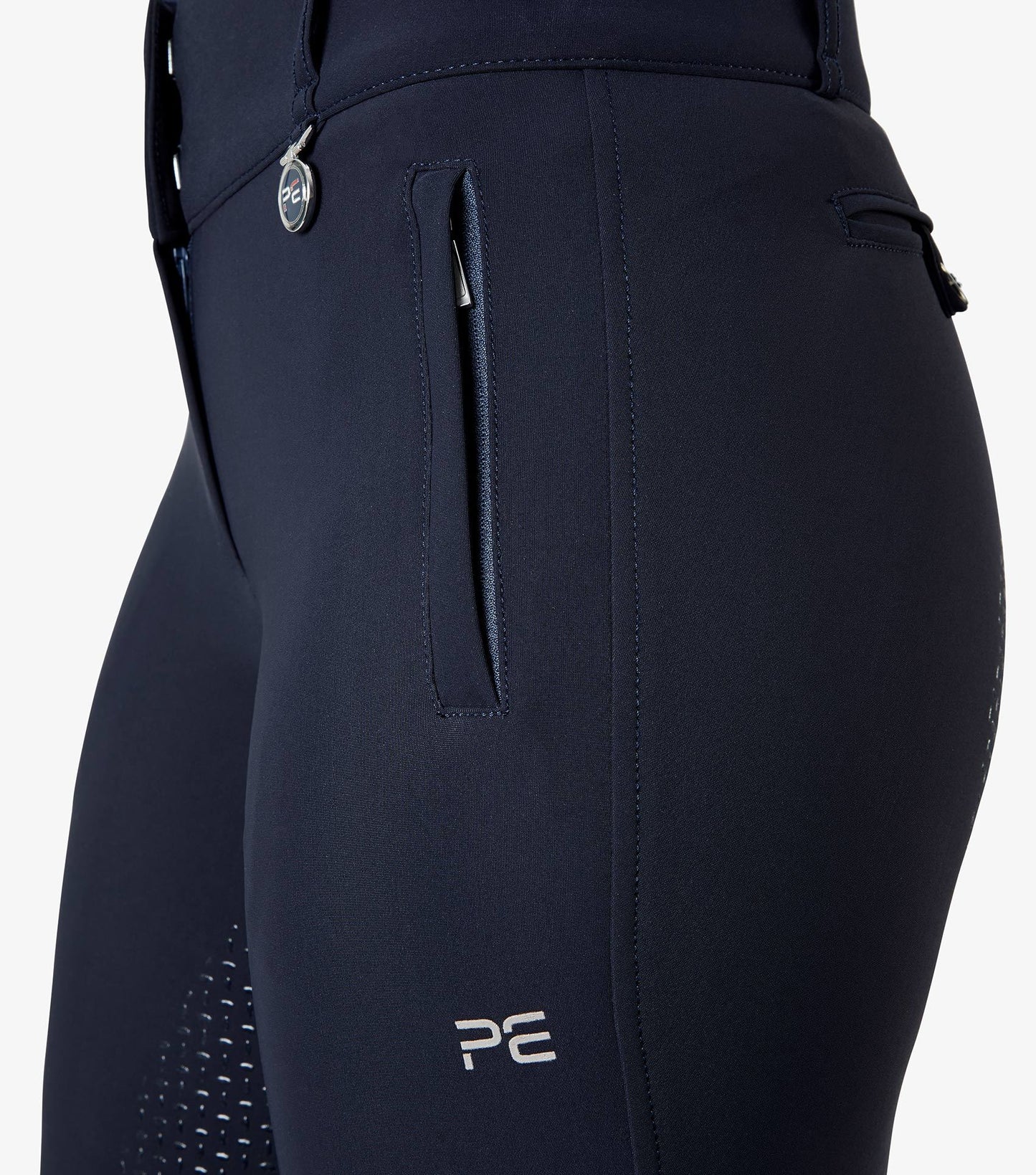 Premier Equine Carapello Ladies Full Seat Gel Riding Breeches - navy, brown, black, grey