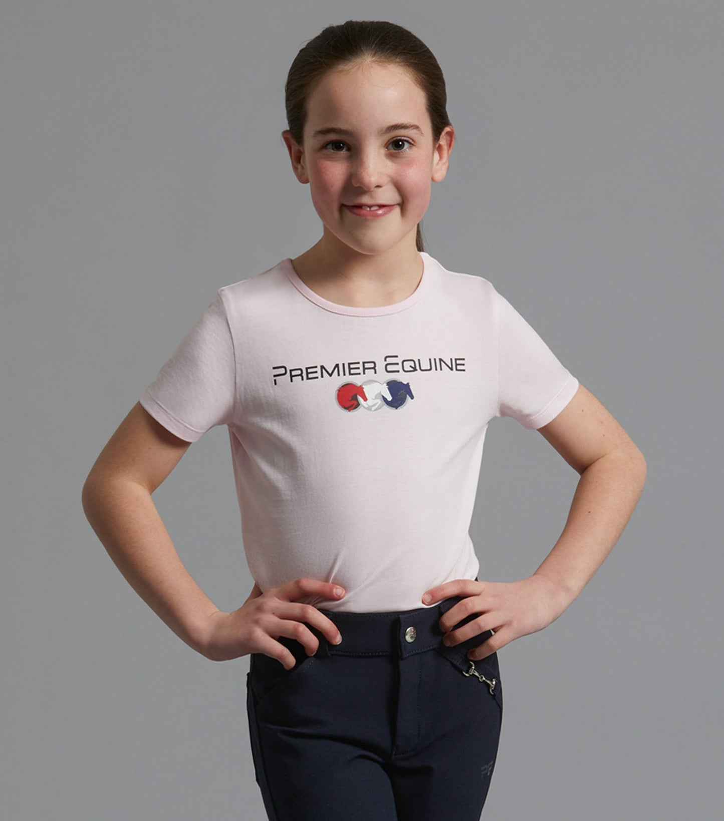 Premier Equine Chiaro Girls Cotton Riding T-Shirt