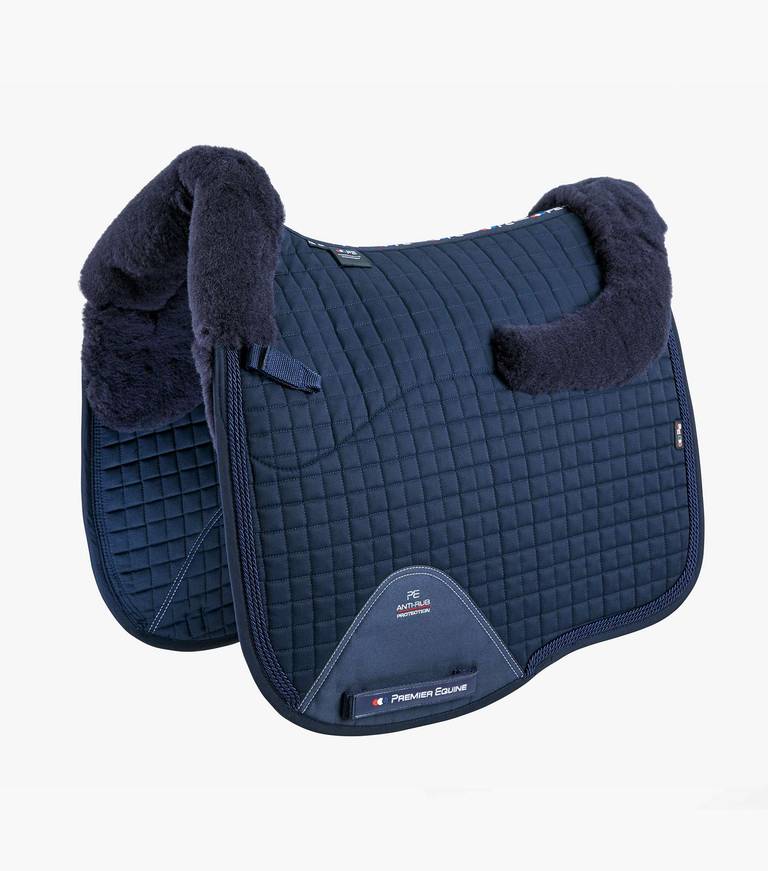 Premier Equine Close Contact Merino Wool European Saddle Pad - Dressage Square - full size