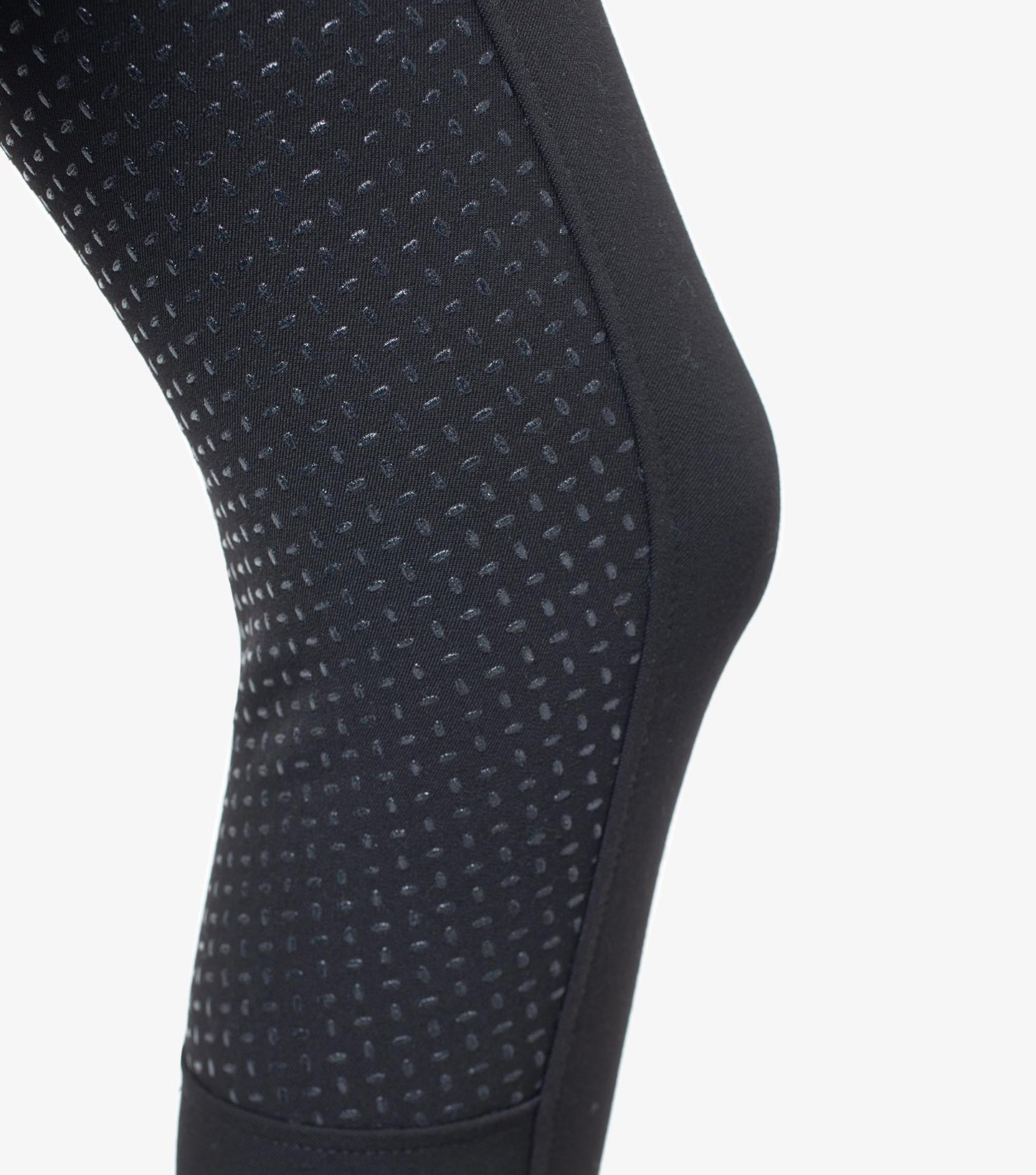 Premier Equine Delta Ladies Full Seat Gel Riding Breeches - grey, navy & black