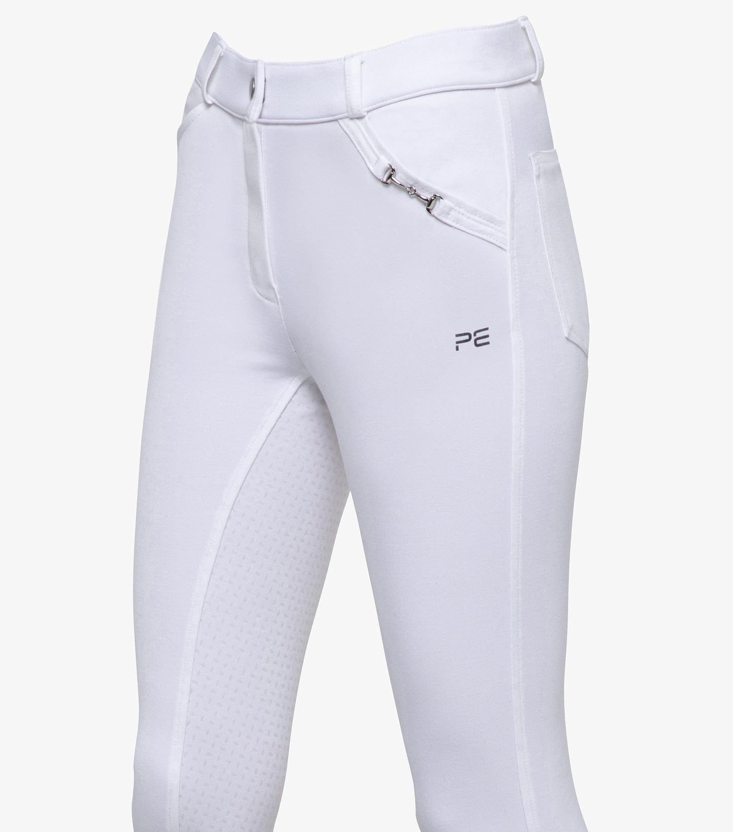 Premier Equine Delta Ladies Full Seat Gel Riding Breeches - white