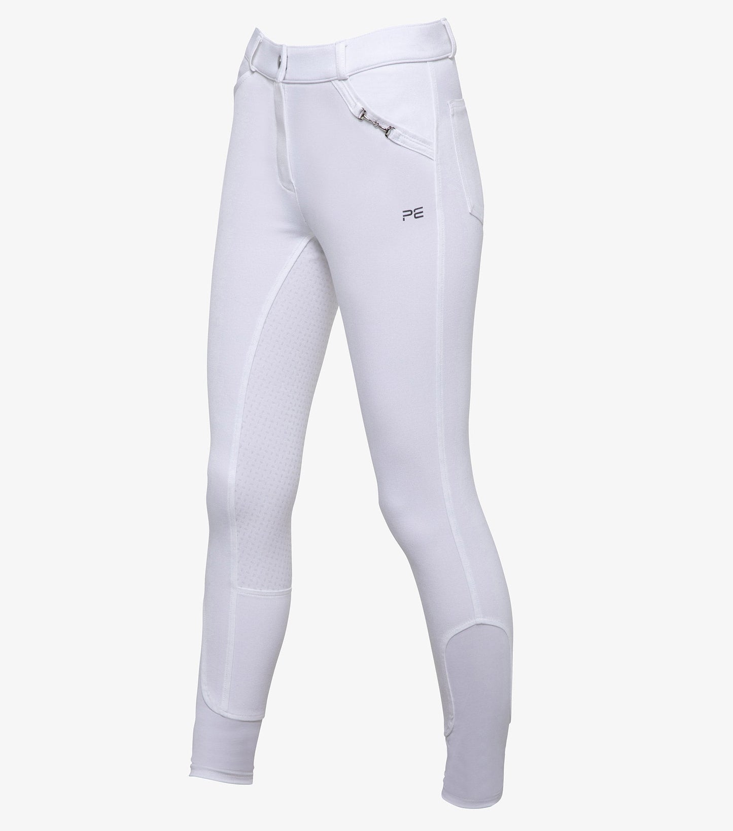 Premier Equine Delta Ladies Full Seat Gel Riding Breeches - white
