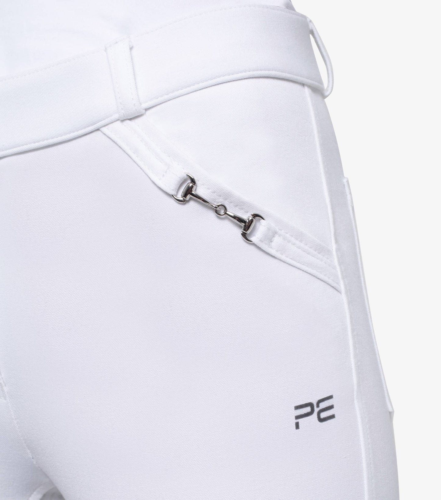 Premier Equine Delta Ladies Full Seat Gel Riding Breeches - white