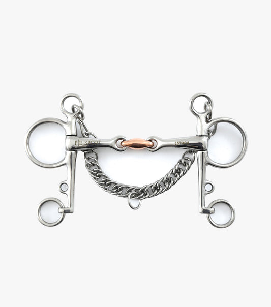 Premier Equine Double Jointed Pelham with Copper Lozenge