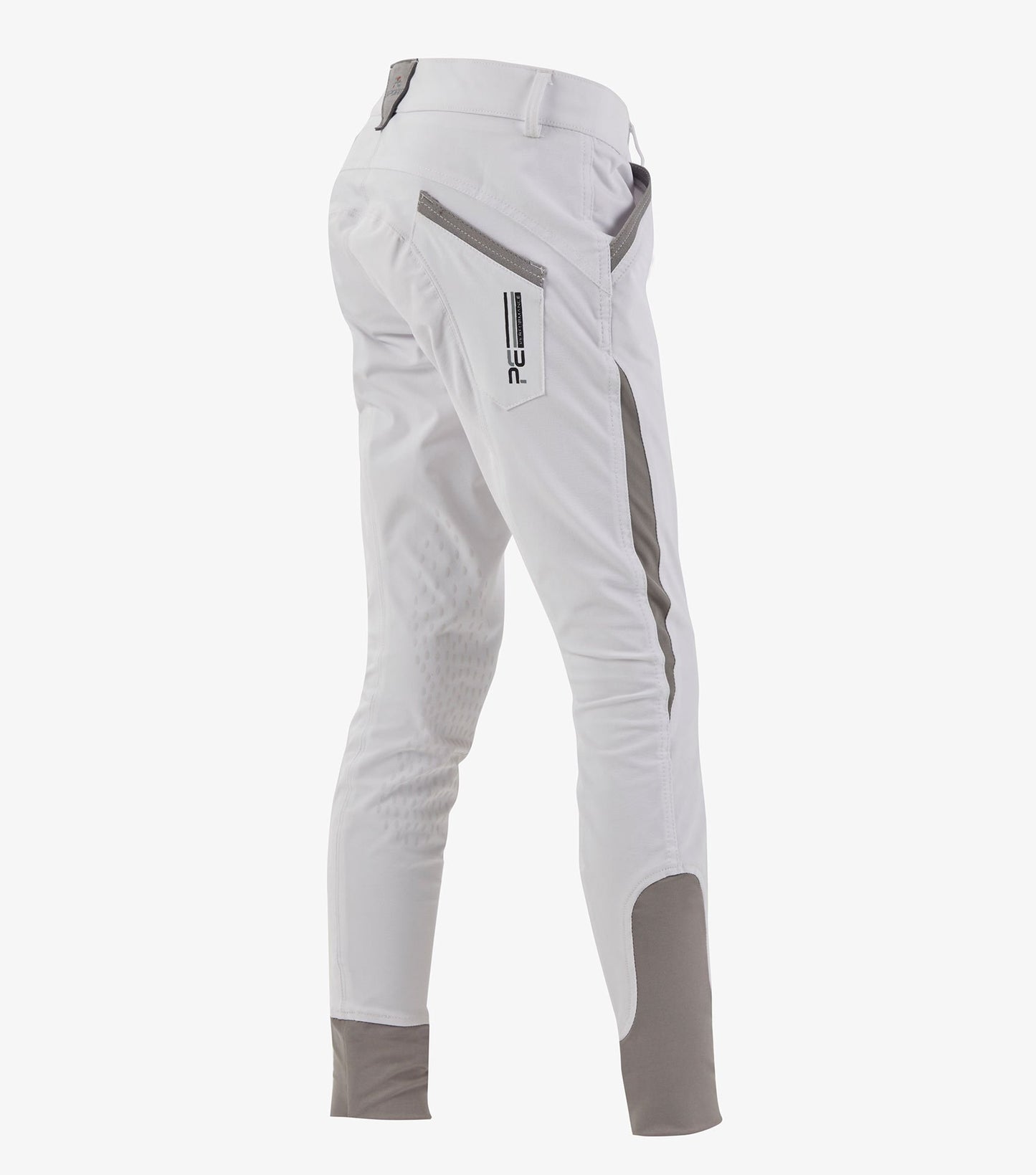 Premier Equine Gando Boys Competition Gel Knee Riding Breeches (white)