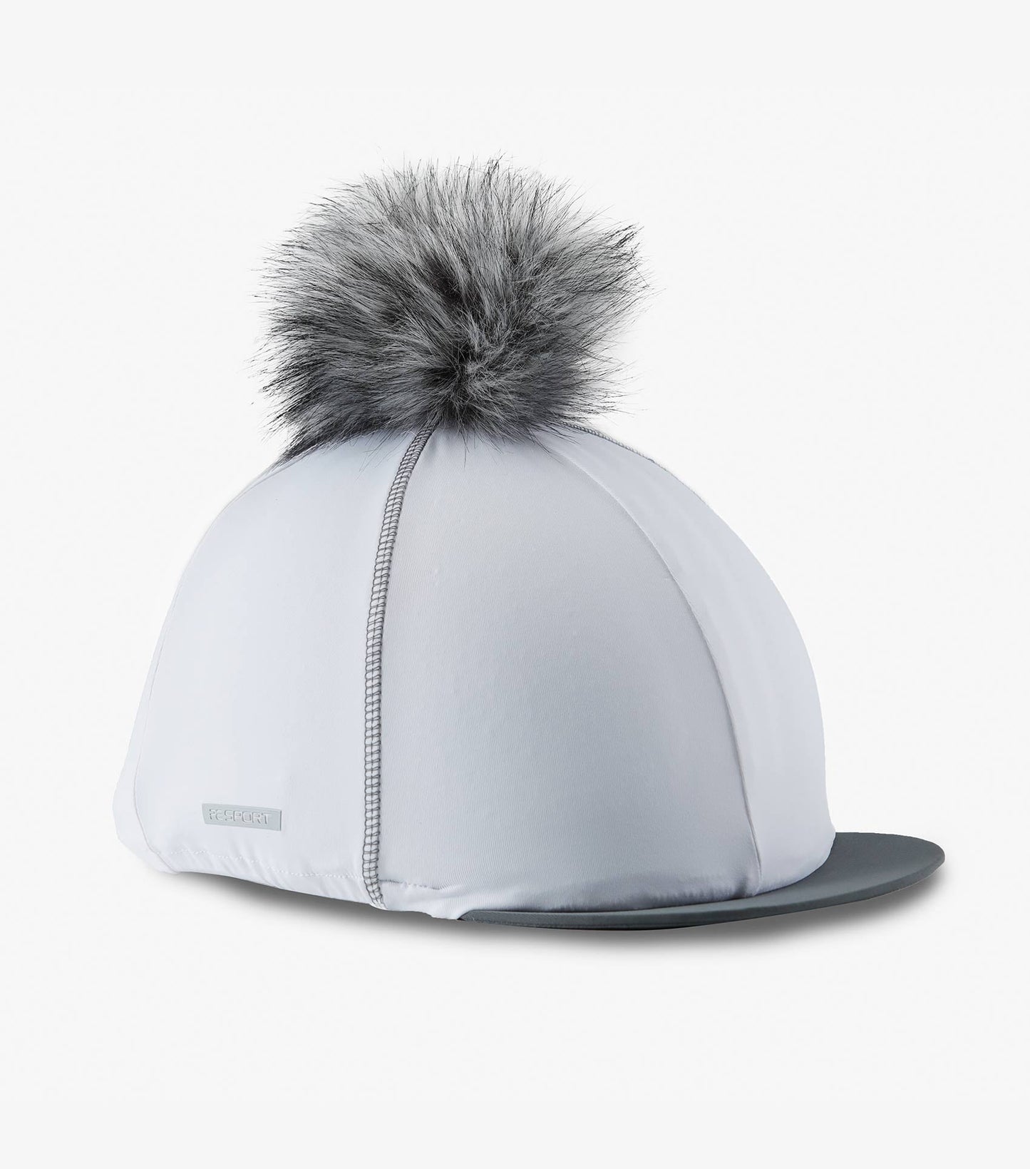Premier Equine Hat Silk (helmet / hat cover) with detachable Faux Fur Pom Pom