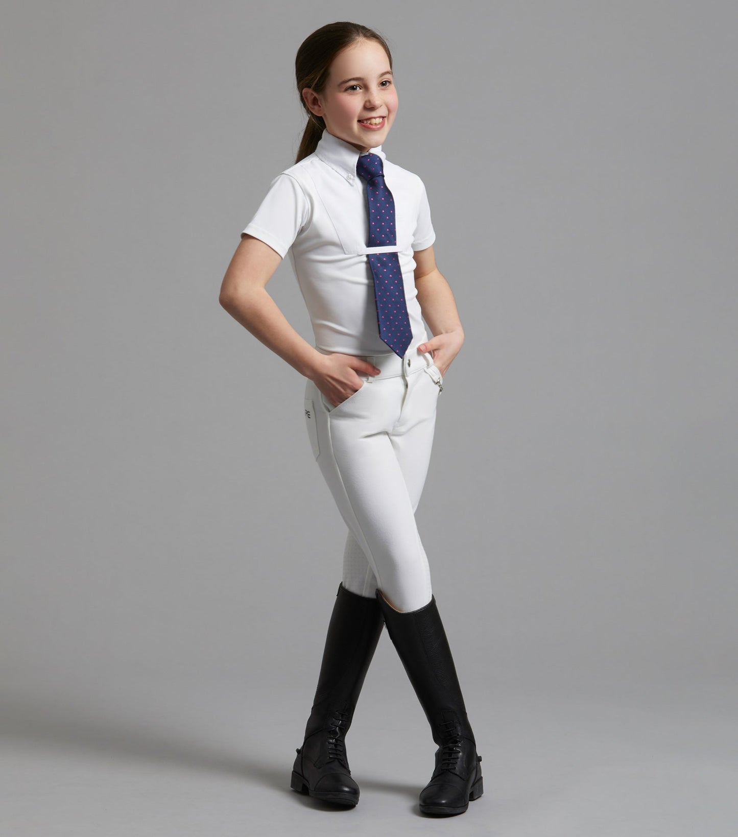 Premier Equine Luciana Girls Short Sleeve Show Shirt