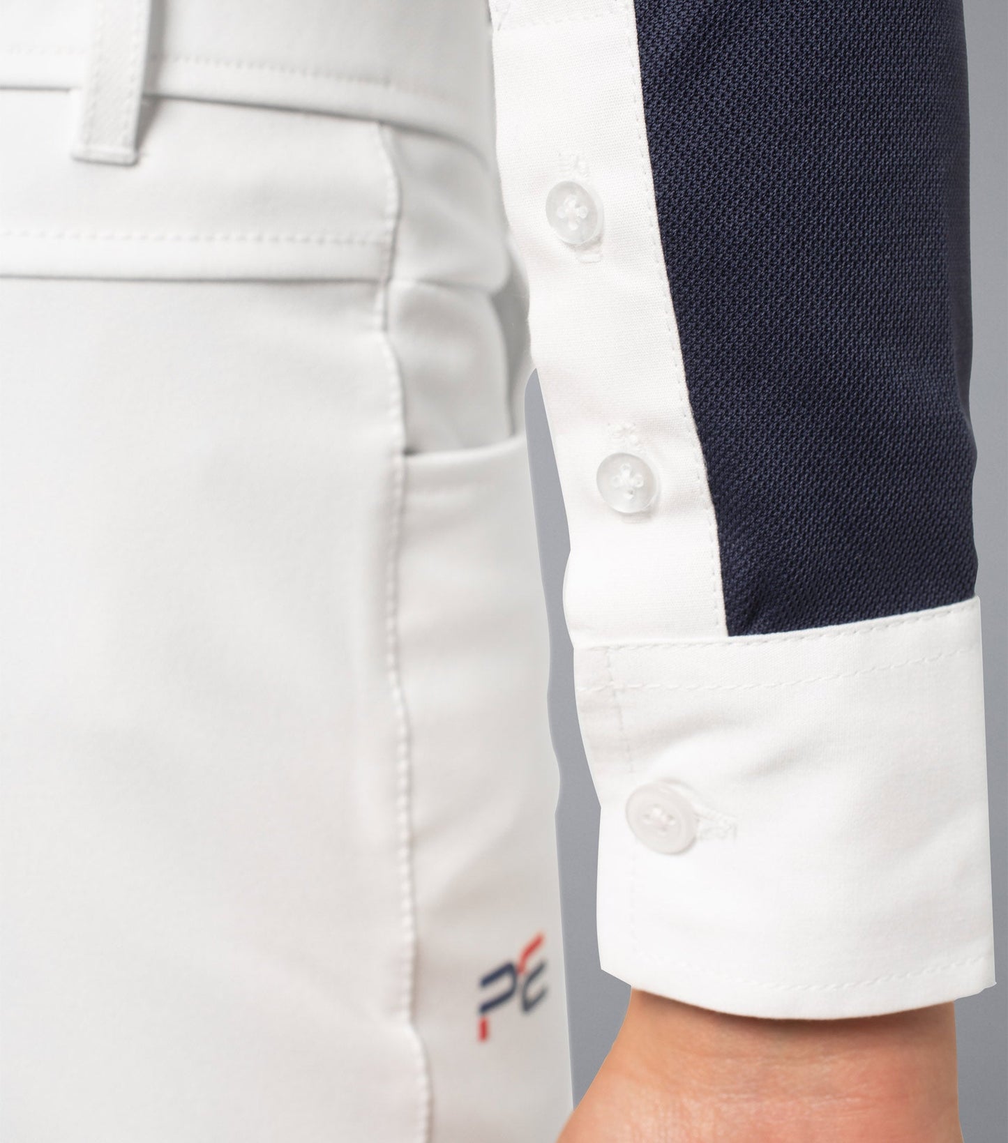 Premier Equine Giulio Boy's Long Sleeve Show Shirt (navy)