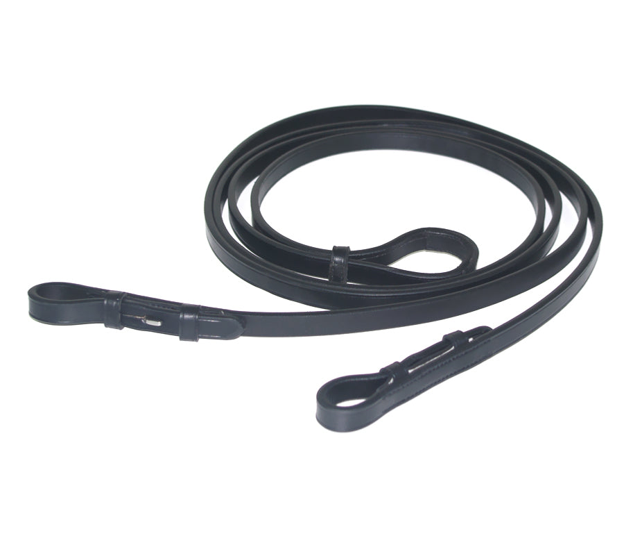 Premier Equine Leonardo Plain Leather Double Bridle Reins