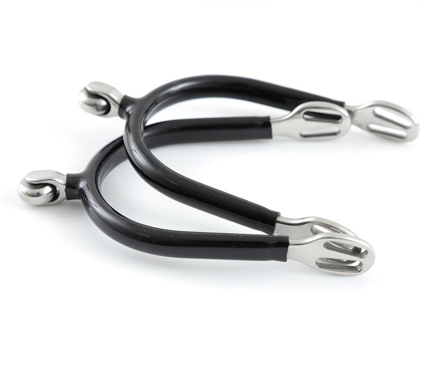 Premier Equine Rubber Covered Roller Ball Spurs