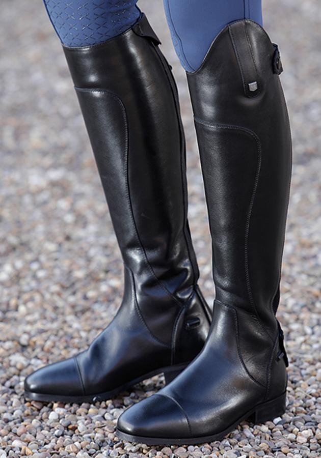 Tall leather deals dress boots