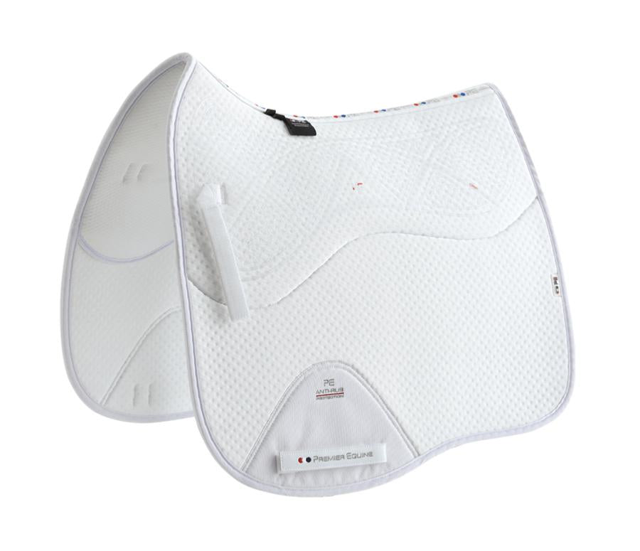 Premier Equine Close Contact Airtechnology Anti Slip Dressage Square saddle pad
