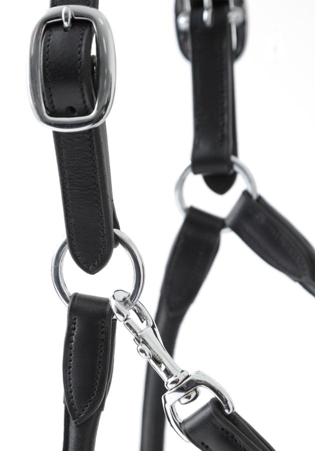 Premier Equine Hennaroso Rolled Anatomic Leather Halter
