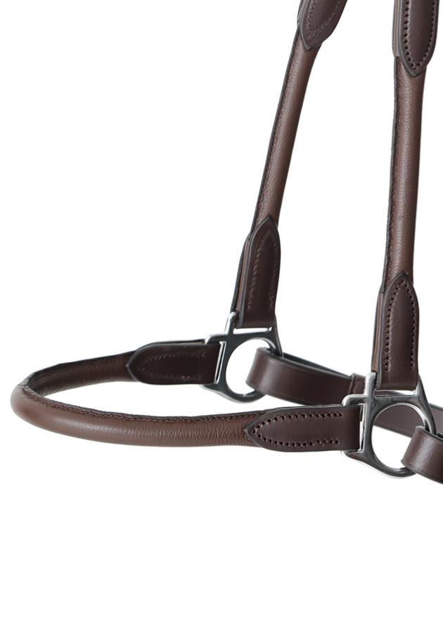 Premier Equine Hennaroso Rolled Anatomic Leather Halter