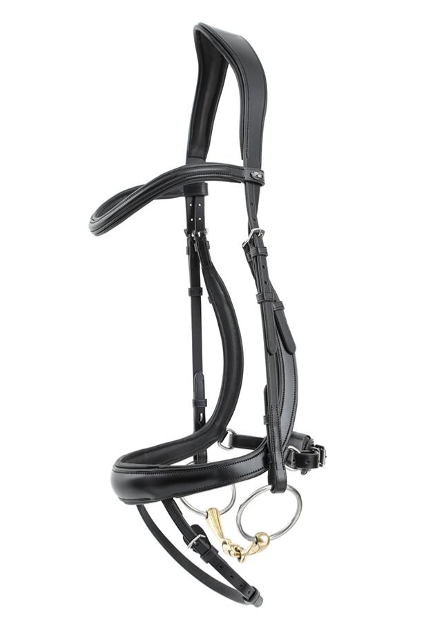 PE Savuto Anatomic Bridle with Crank Noseband & Flash