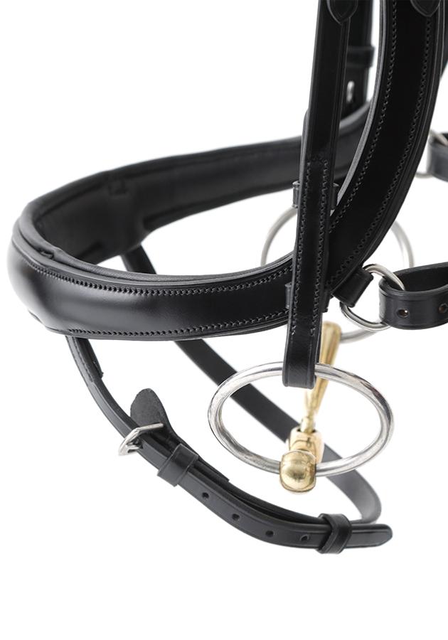 PE Savuto Anatomic Bridle with Crank Noseband & Flash