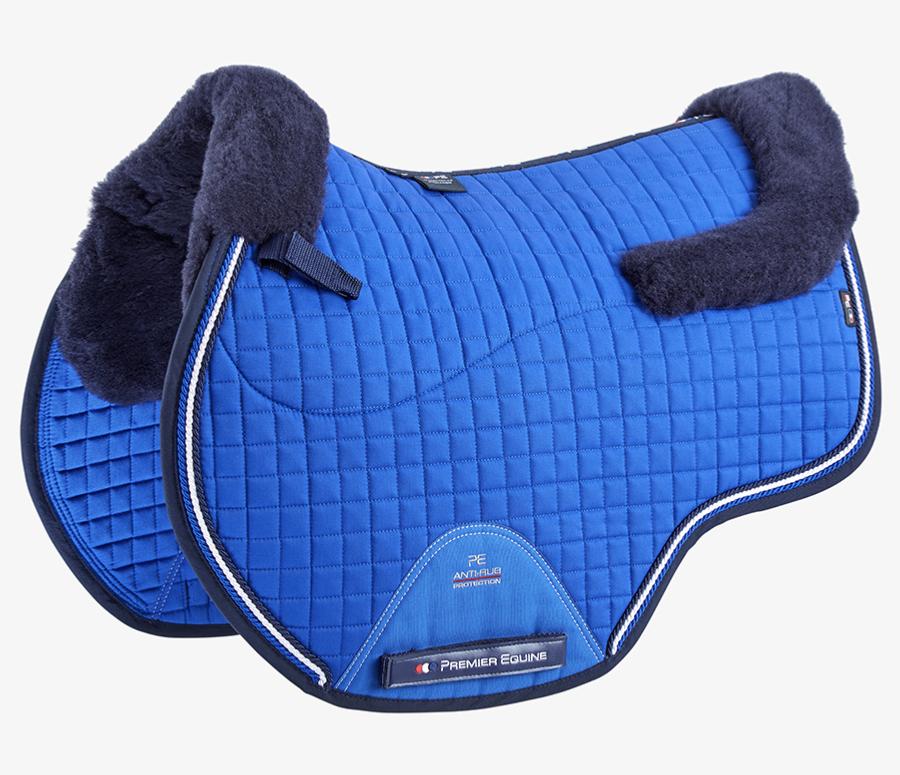 Premier Equine Close Contact Merino Wool European Saddle Pad - GP/Jump Square - Full size