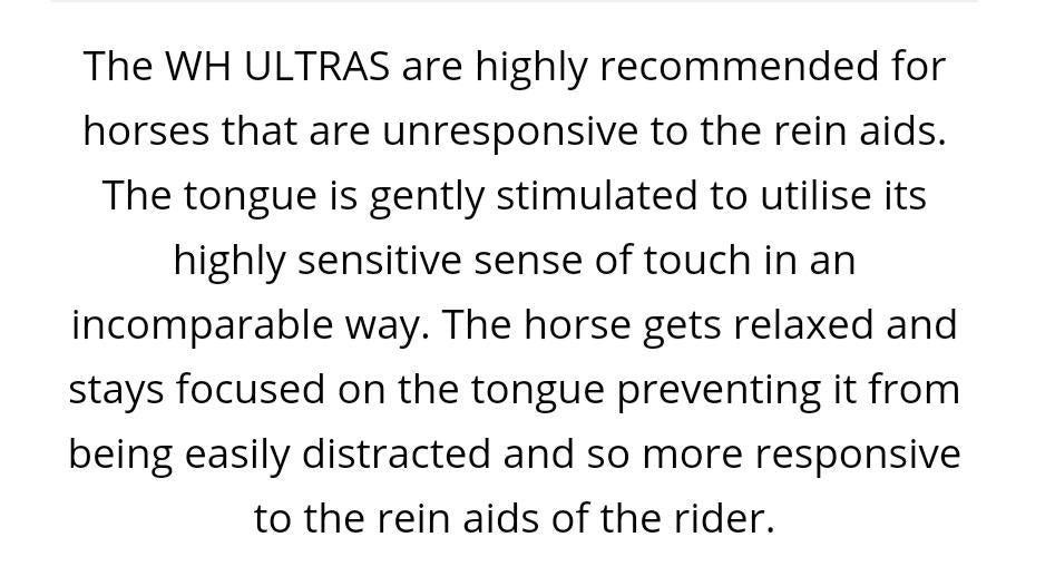 Sprenger WH Ultra Loose Ring snaffle bit - Robyn's Tack Room