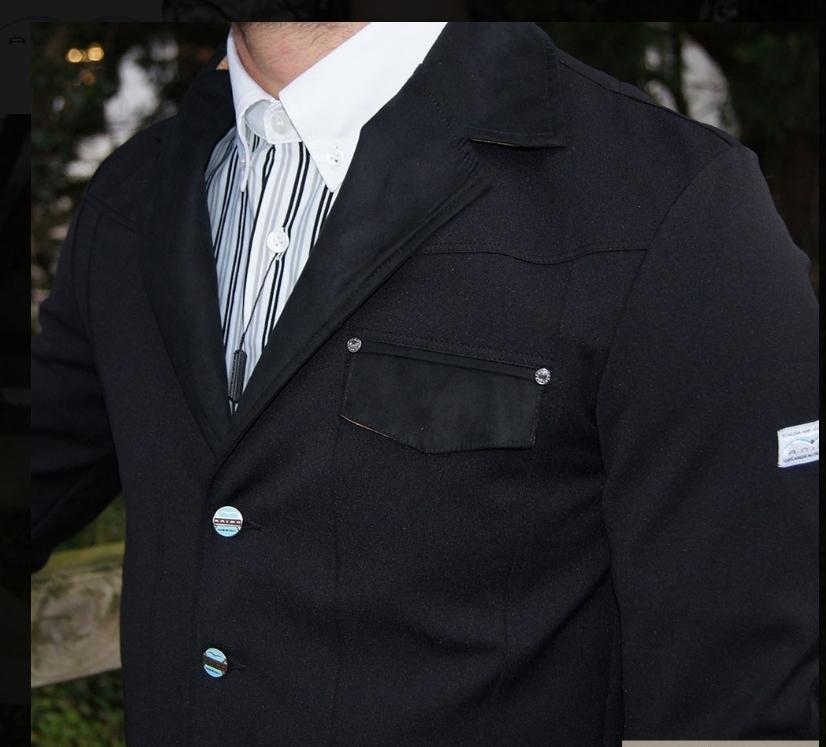 Animo mens black show jacket (Italian size 46) - Robyn's Tack Room