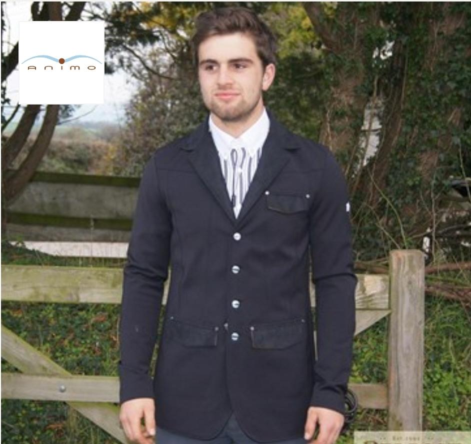 Animo mens black show jacket (Italian size 46) - Robyn's Tack Room