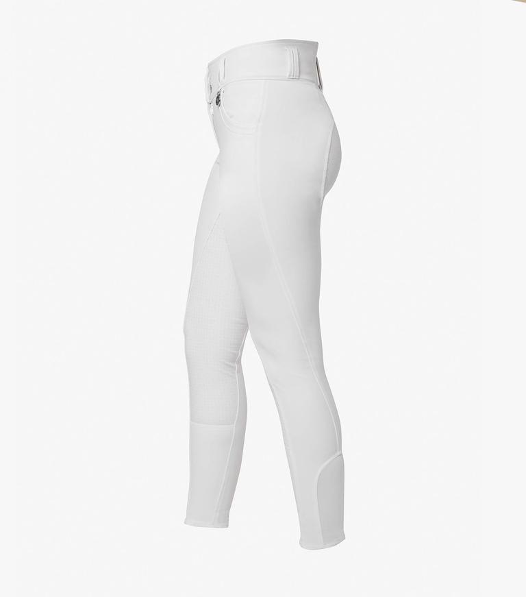 Premier Equine Sophia Ladies Full Seat High Waist Riding Breeches - White
