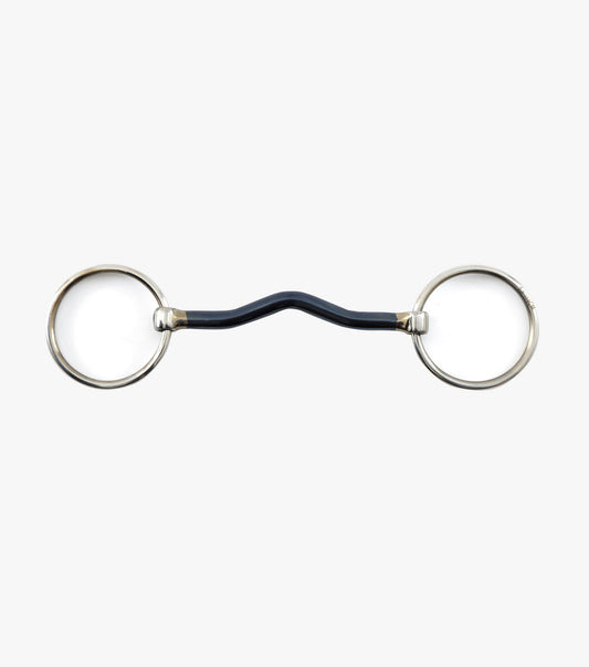 Premier Equine Blue Sweet Iron Loose Ring Mullen Mouth Snaffle