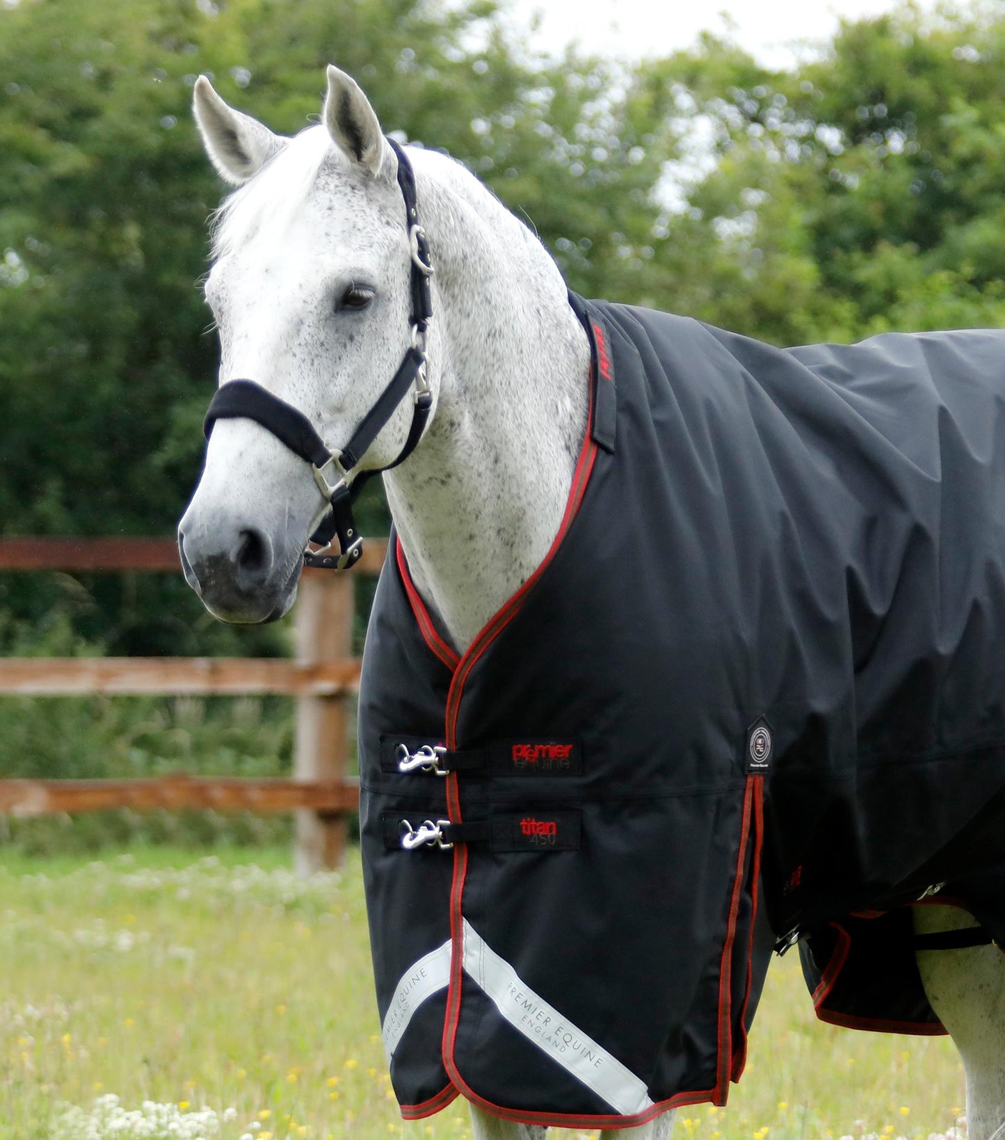 Premier Equine Titan 450g Turnout Rug with Snug fit detachable Neck Cover