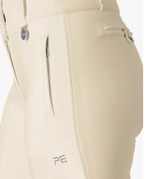 Premier Equine Aradina Ladies Full Seat Gel Competition Riding Breeches - Vanilla