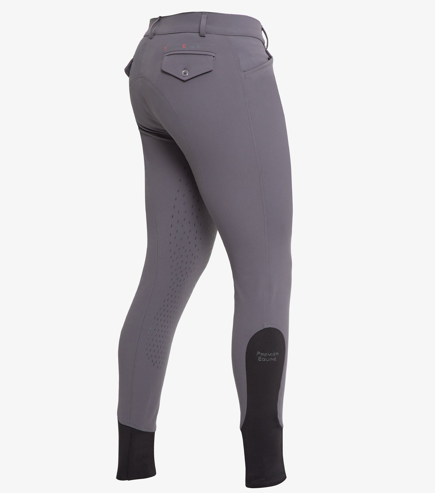 Premier Equine Emilio Men's Gel Knee Riding Breeches - grey