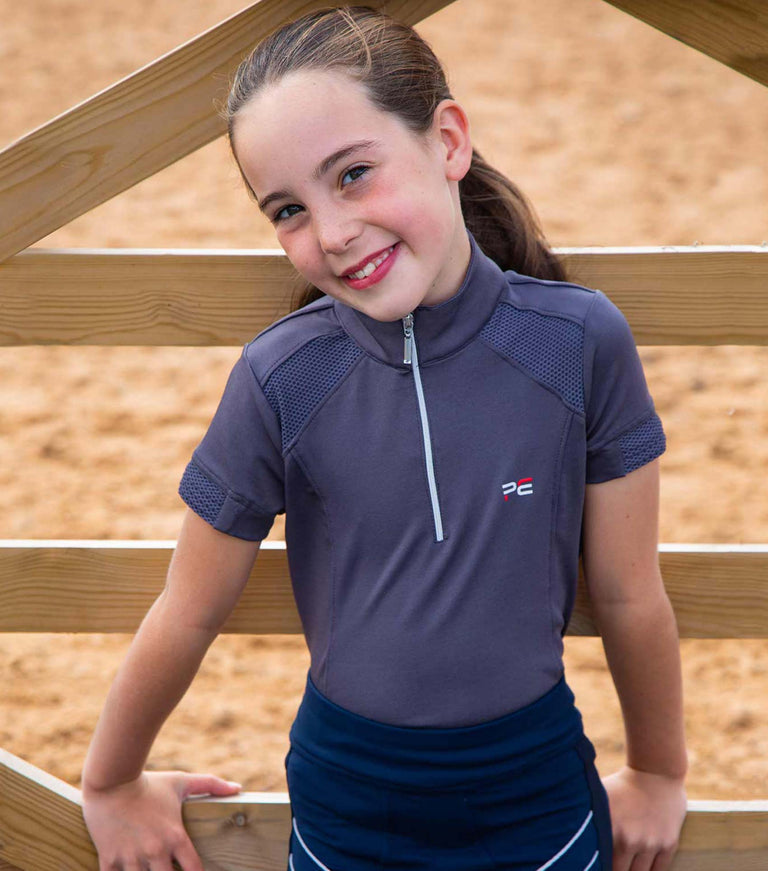 Premier Equine Mini Remisa Technical Short Sleeved Riding Top (boys and girls)