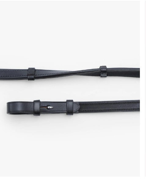 Premier Equine Salvatore Rubber & Leather Grip Reins