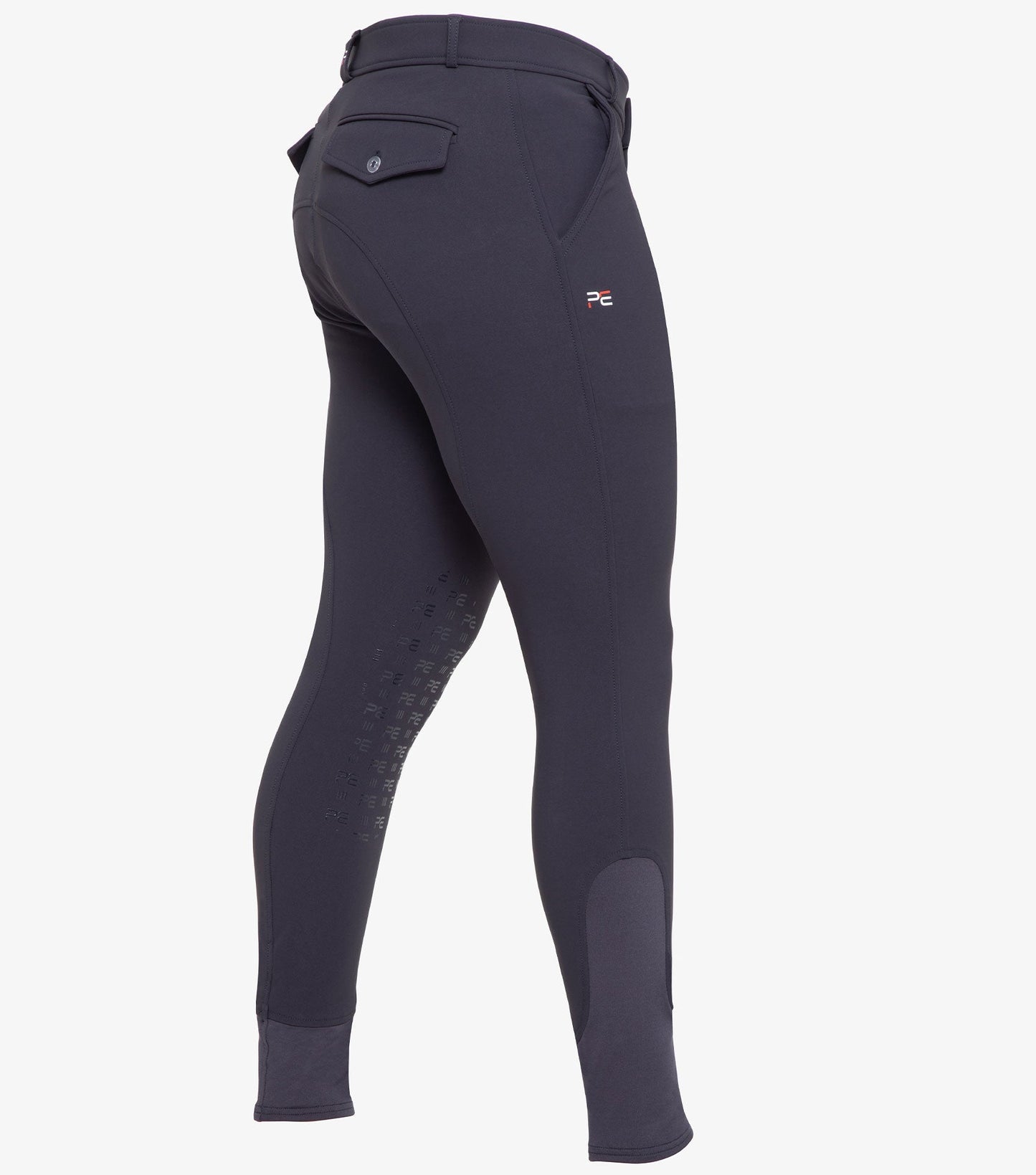 Premier Equine Santino Men's Gel Knee Riding Breeches (white, navy, walnut)