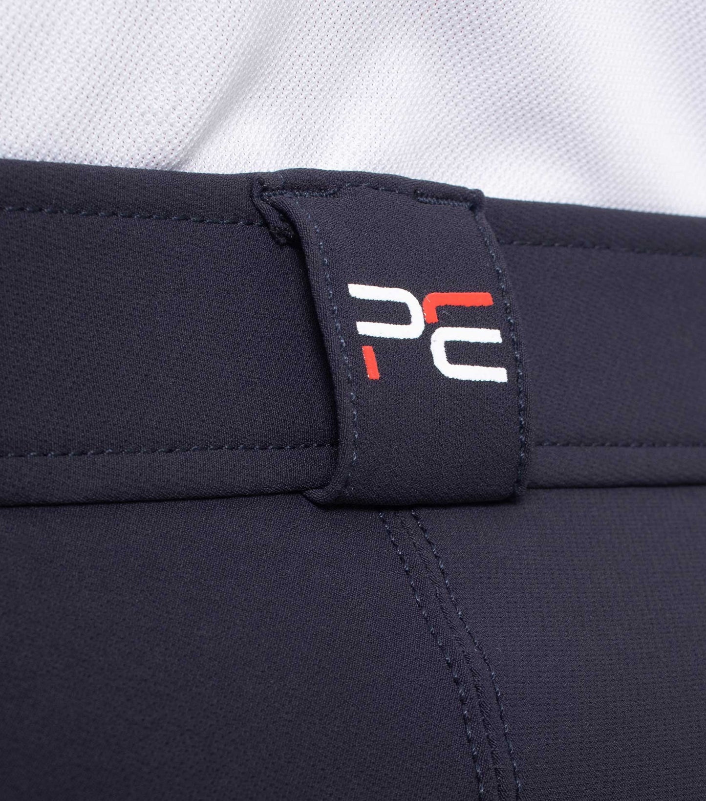 Premier Equine Santino Men's Gel Knee Riding Breeches (white, navy, walnut)