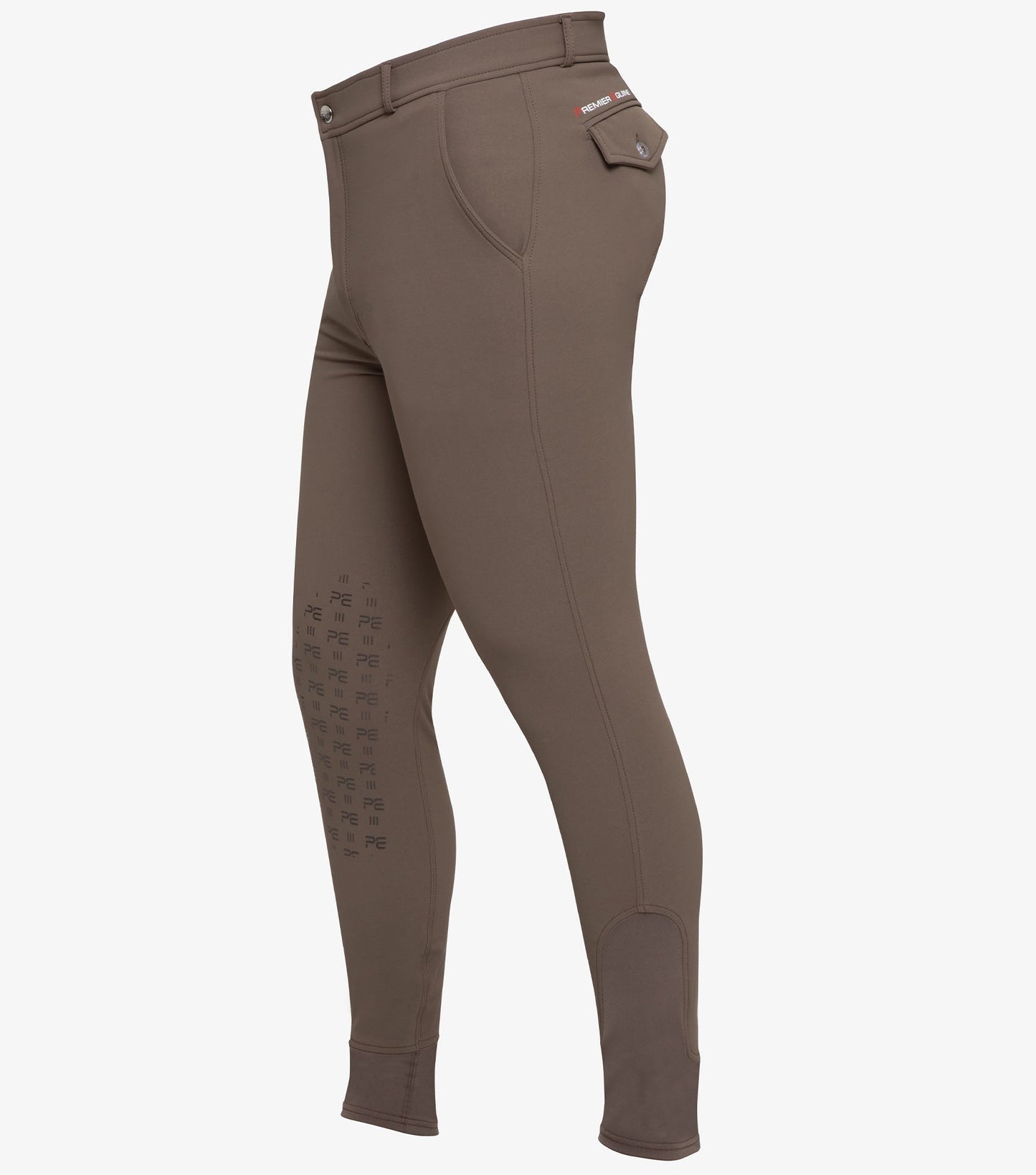 Premier Equine Santino Men's Gel Knee Riding Breeches (white, navy, walnut)