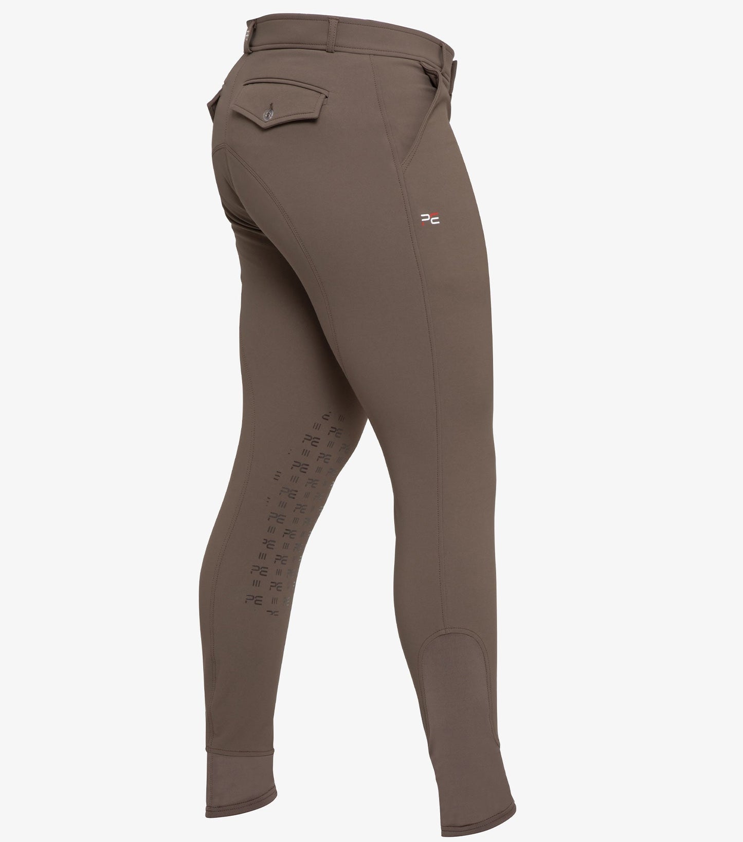 Premier Equine Santino Men's Gel Knee Riding Breeches (white, navy, walnut)