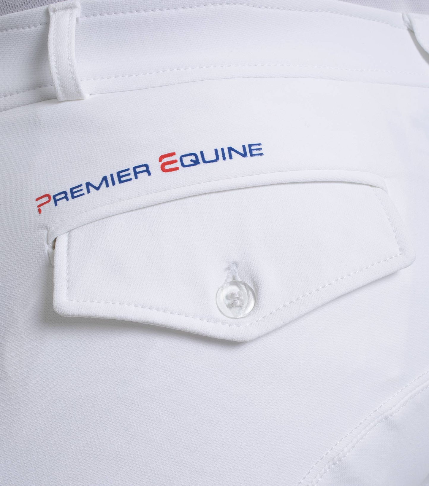 Premier Equine Santino Men's Gel Knee Riding Breeches (white, navy, walnut)