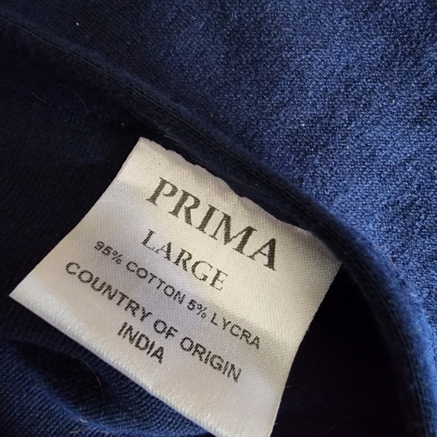 Prima navy cotton show hood. Full size
