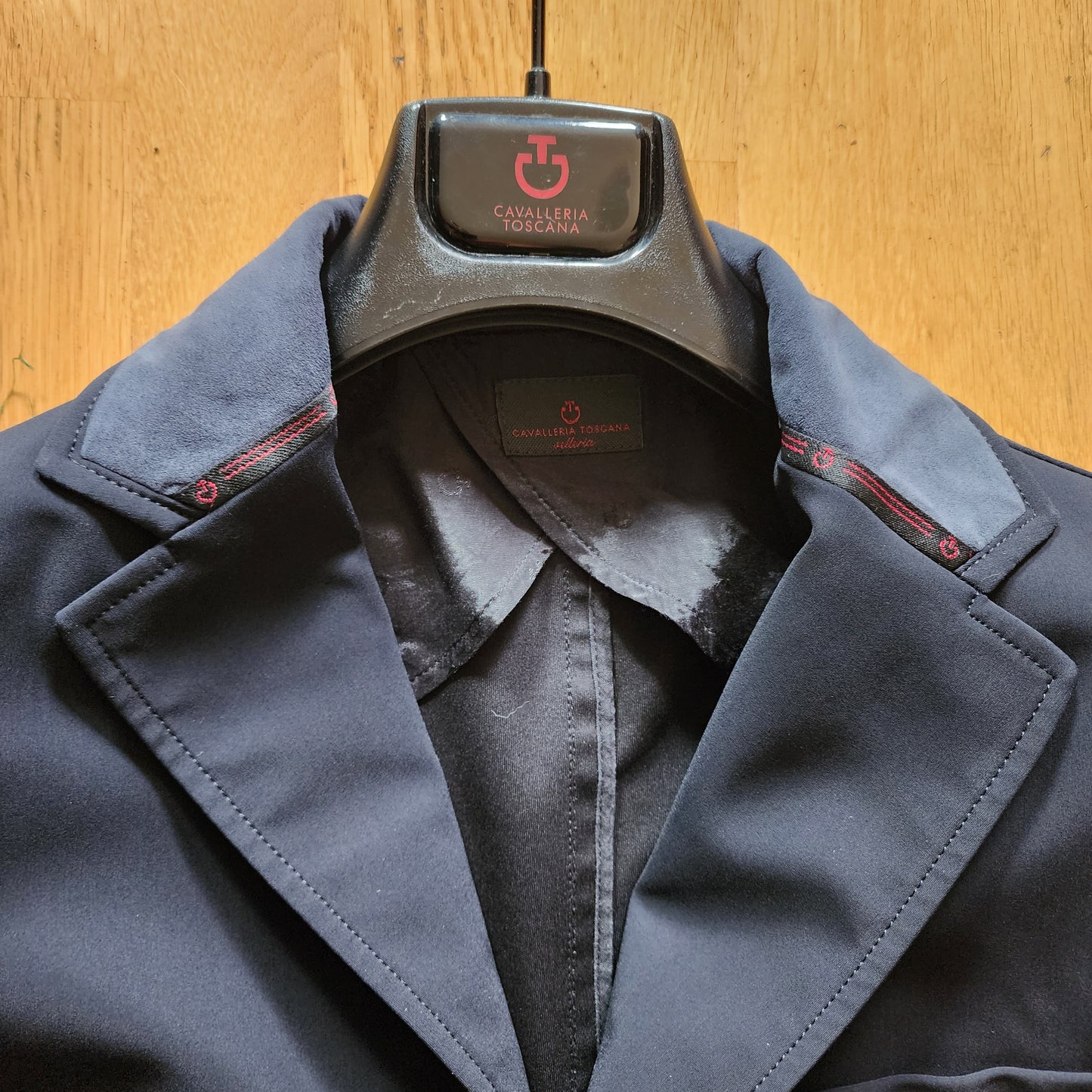 Cavalleria Toscana black show jacket, mens L to XL