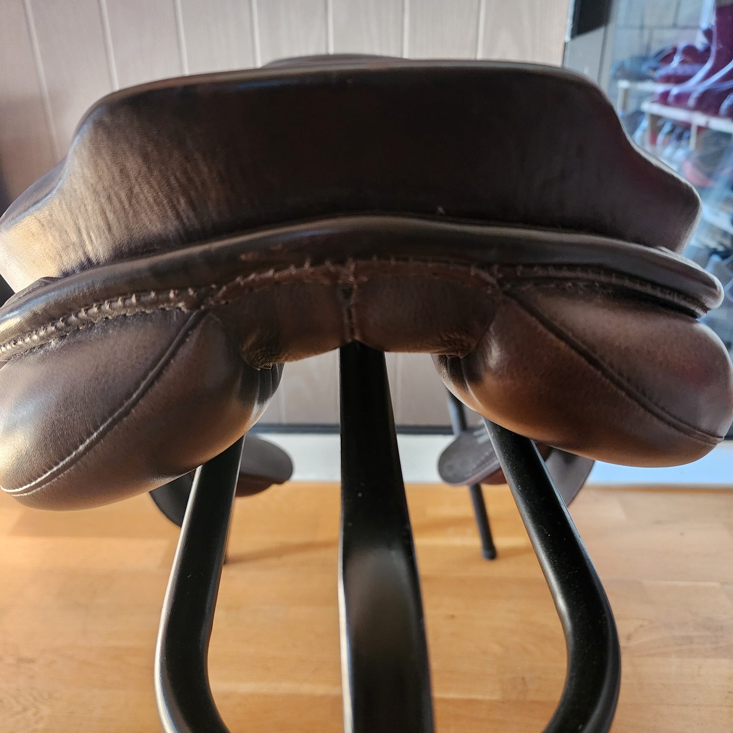 Passier Marcus Ehning flat seat Jump Saddle 17.5", brown, medium wide