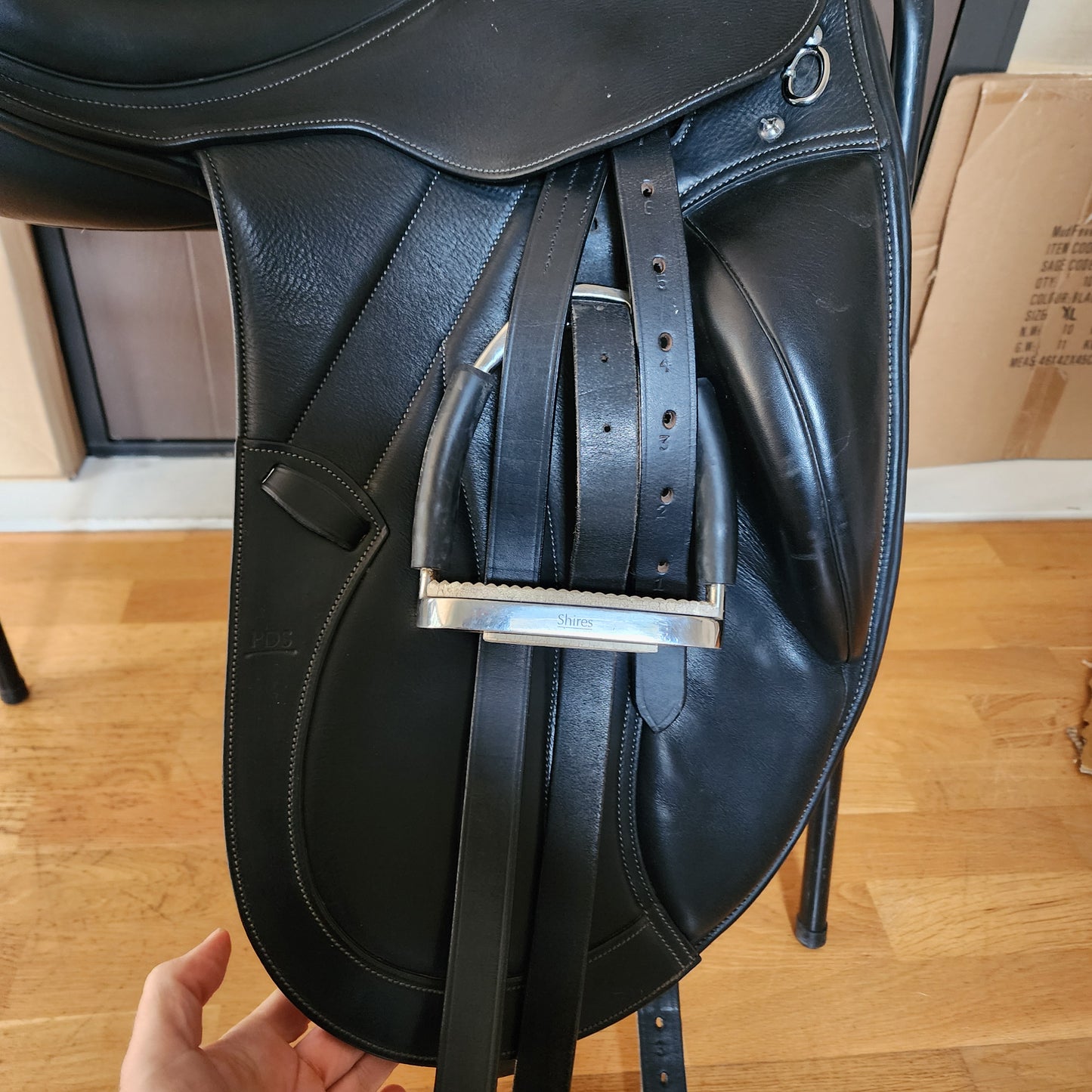 PDS Grande monoflap dressage saddle (Carl Hester Collection) 17" interchangeable gullet