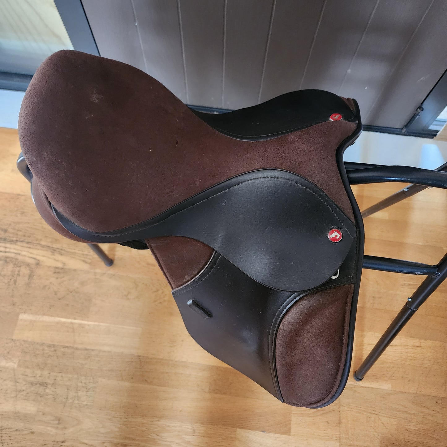 Thorowgood brown 15" pony GP saddle. Interchangeable gullet