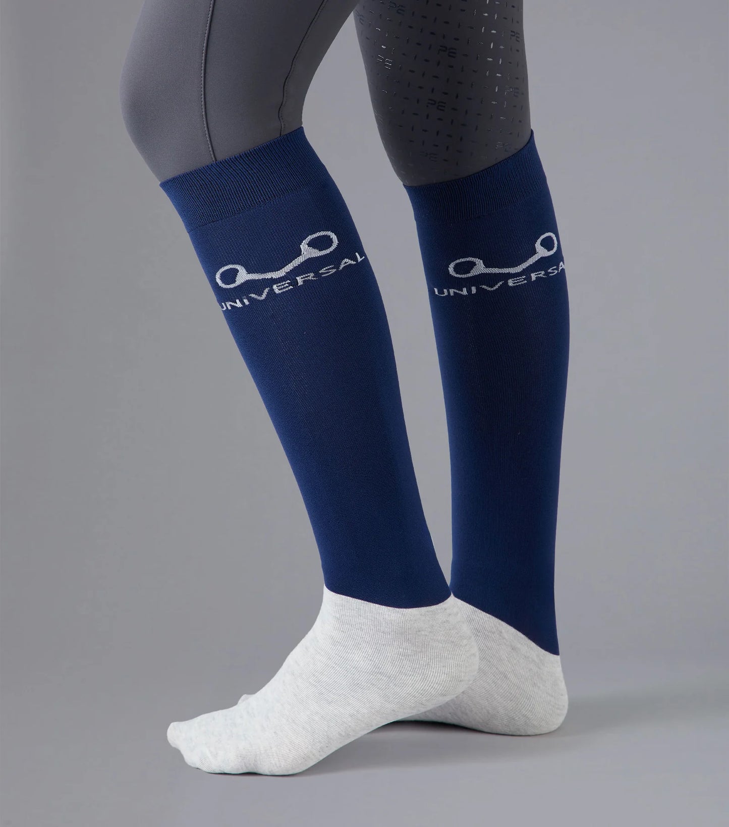 Premier Equine Adult Thin Stretch Socks (Navy) - 2 pairs