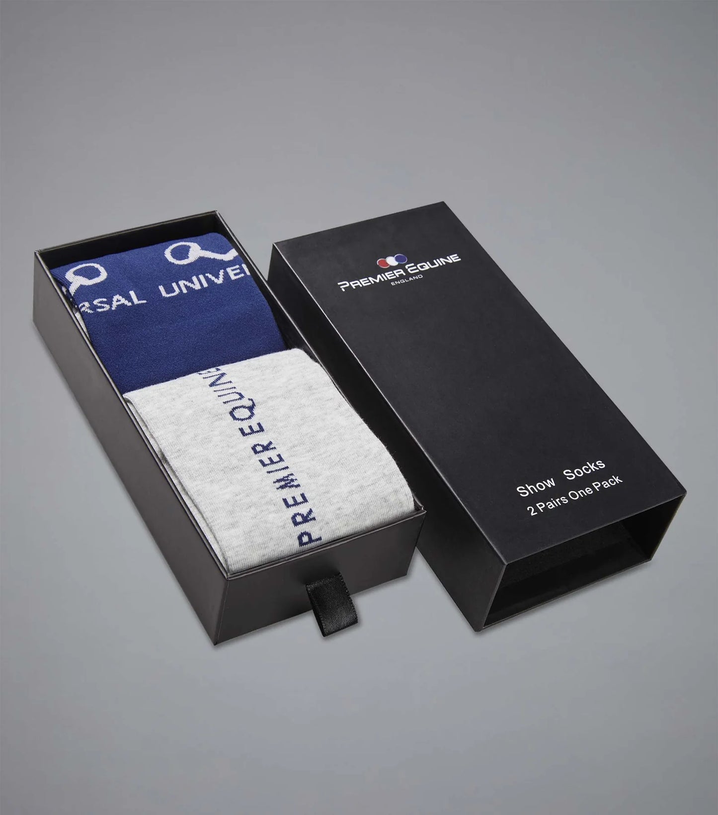 Premier Equine Adult Thin Stretch Socks (Navy) - 2 pairs