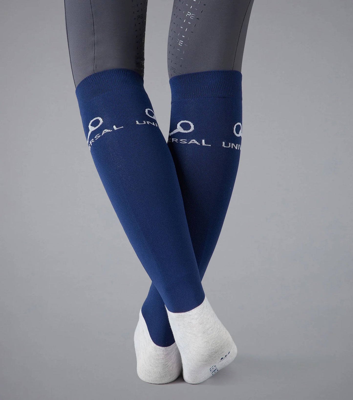 Premier Equine Adult Thin Stretch Socks (Navy) - 2 pairs