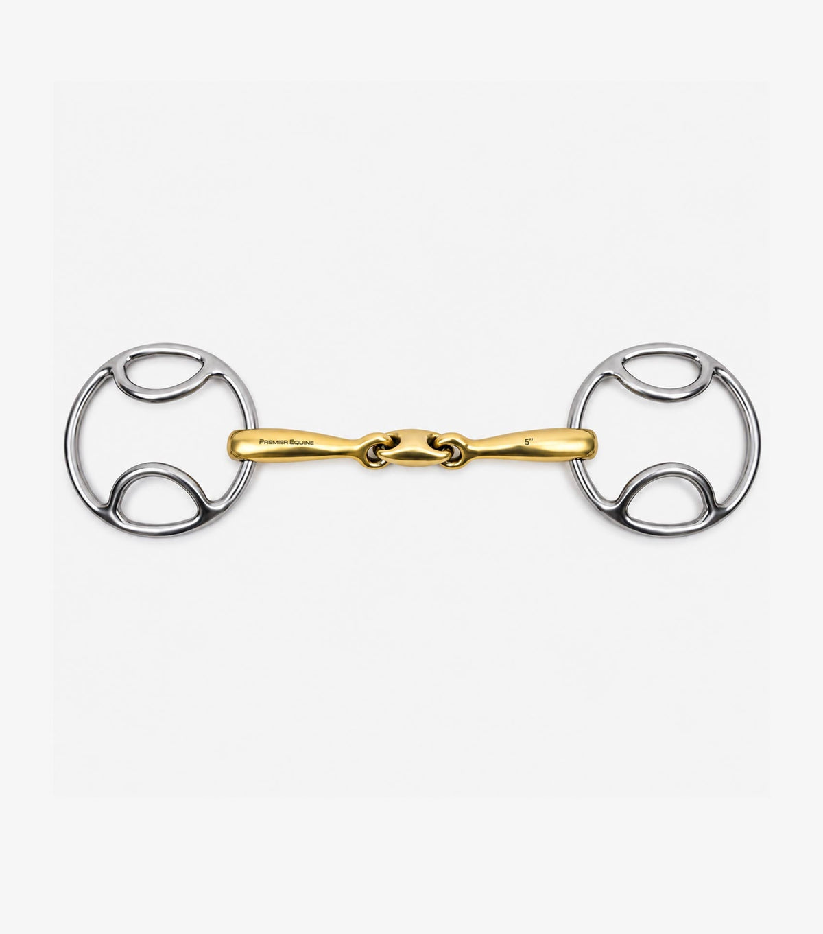 Premier Equine Aurion Loose Ring Bevel Double Jointed with Lozenge