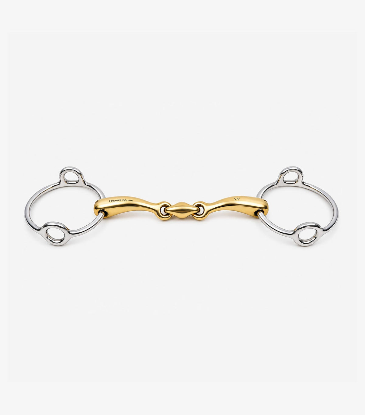 Premier Equine Aurion Loose Ring Gag Double Jointed with Lozenge
