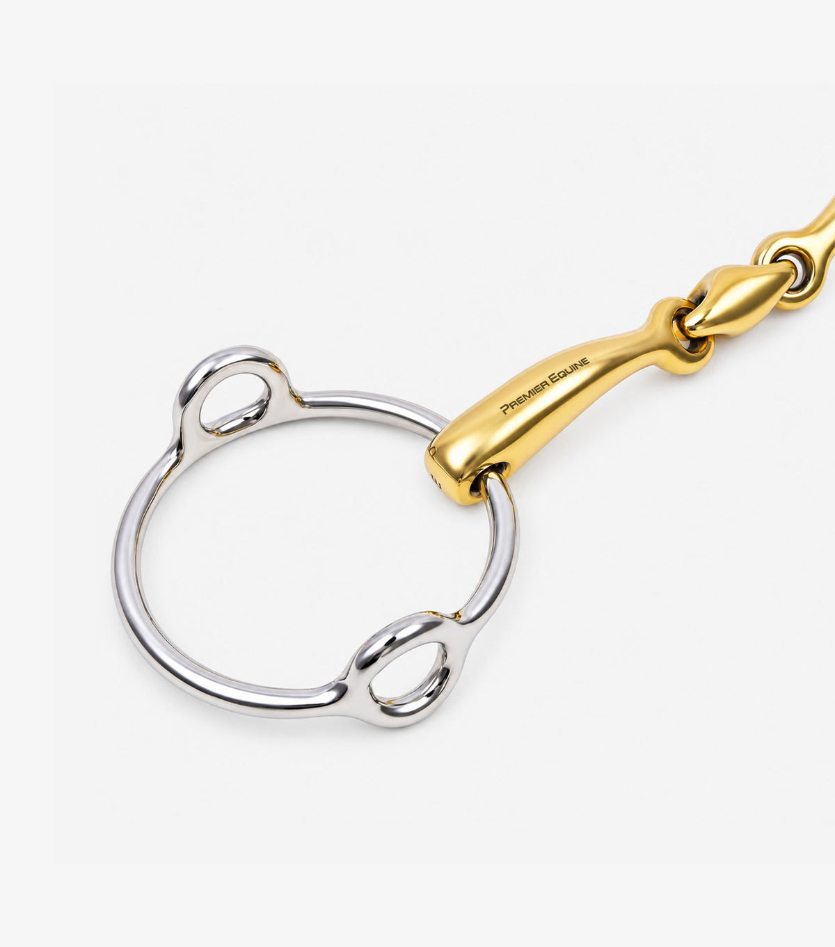 Premier Equine Aurion Loose Ring Gag Double Jointed with Lozenge